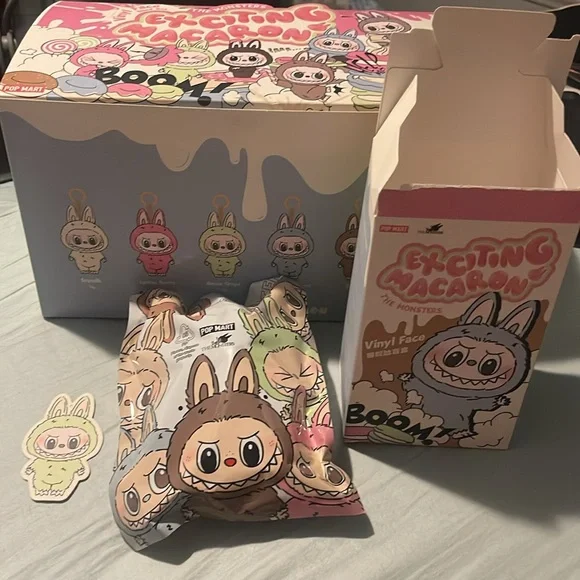Pop Mart LABUBU Exciting Macaron Vinyl Face Toy The monsters open box sealed bag - Picture 5 of 14